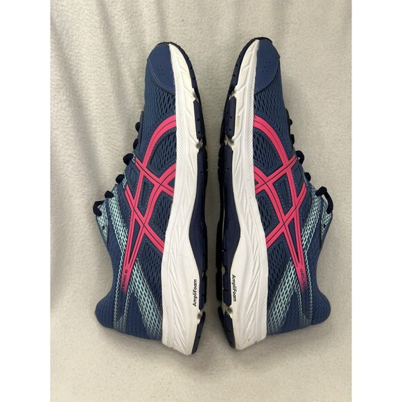 ASICS Gel-Contend 6 Womens Size 9.5 Running Shoes Blue Pink 1012A570 - Picture 5 of 8